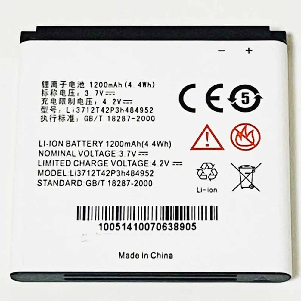 Batería para S2003/2/zte-Li3712T42P3h484952